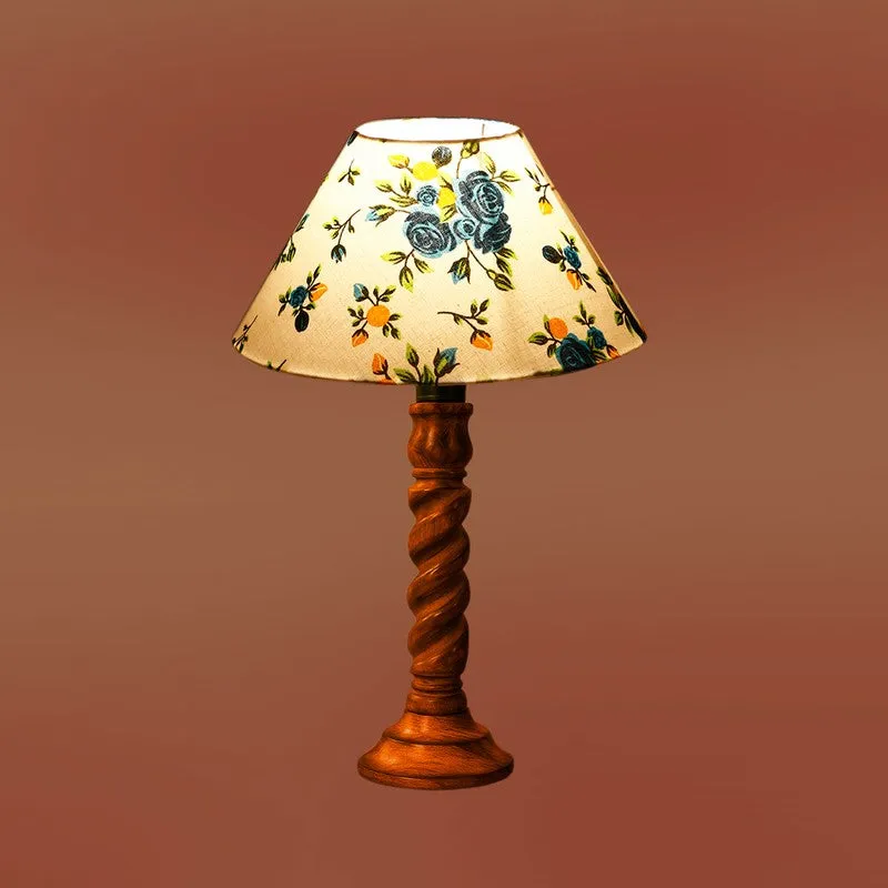 Elvane Evara Wooden Table Lamp - Multicolor media 7