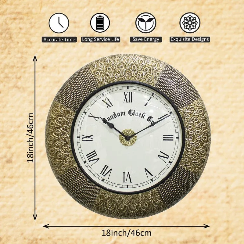 Zenvix Brass Analog Wall Clock media 9