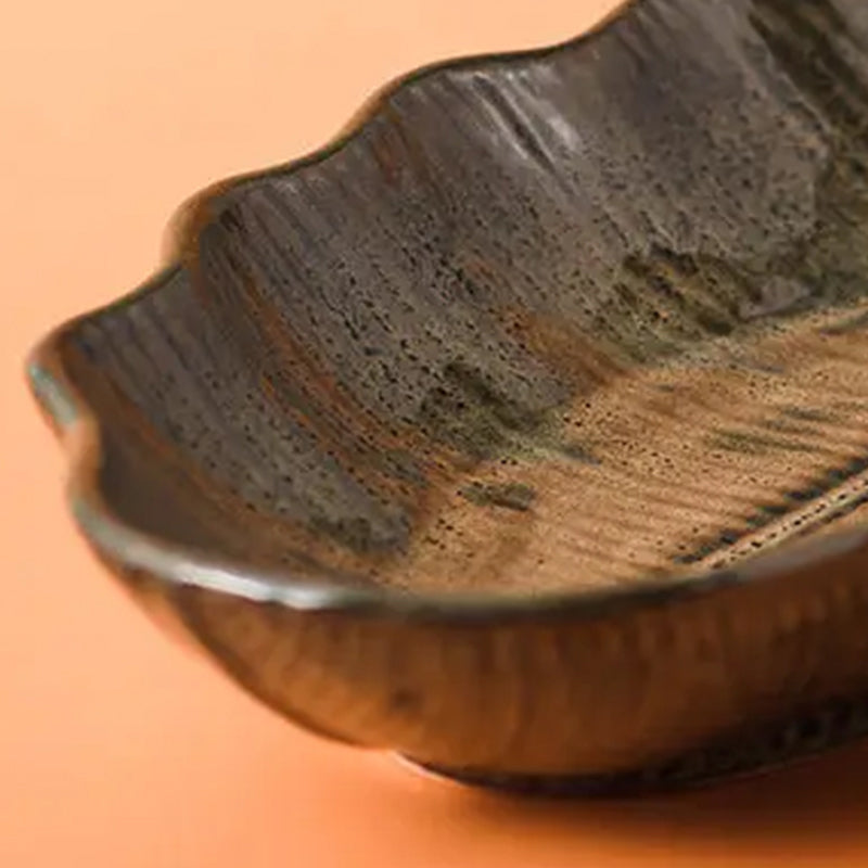 Elmina Leafy Handmade Ceramic Platter media 4