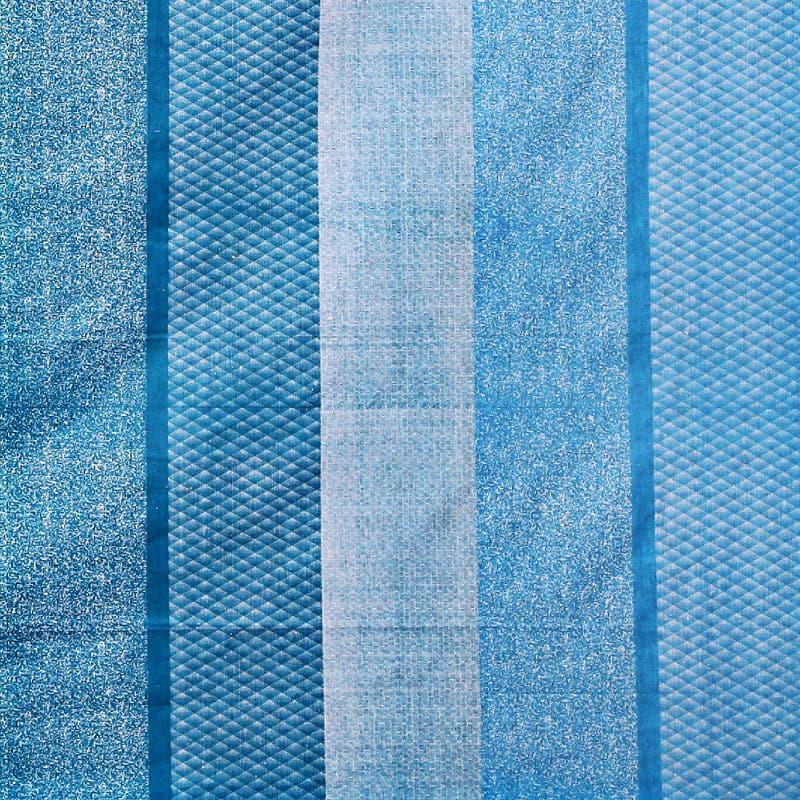 Swayam Yela Pastel Stripe Cotton Bedsheet (Blue) - 160 TC media 5