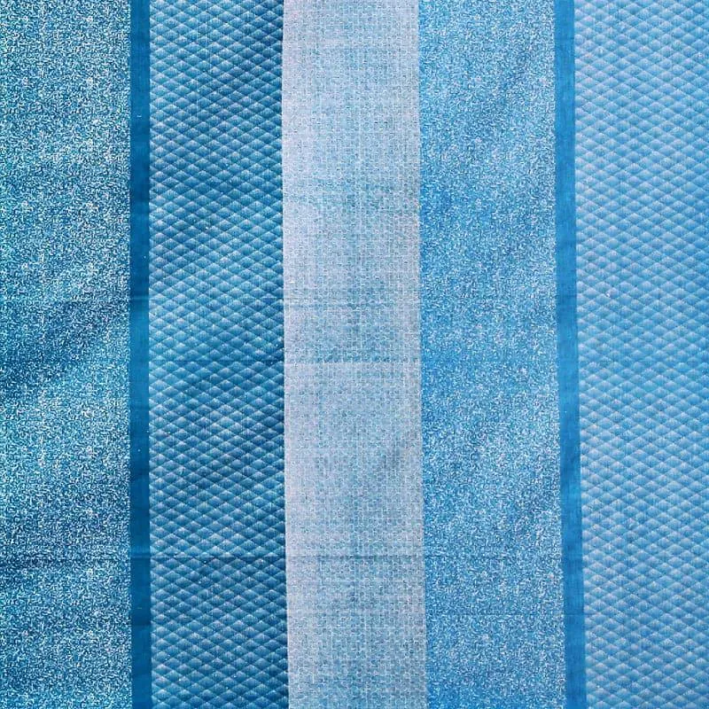 Swayam Yela Pastel Stripe Cotton Bedsheet (Blue) - 160 TC media 5