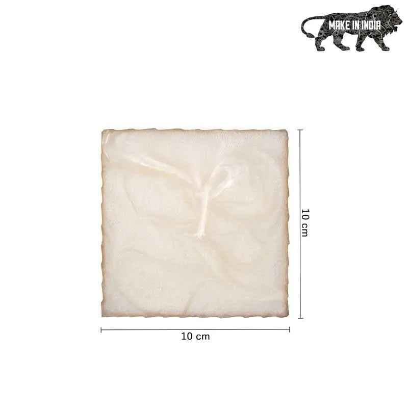 Marble Swirl Coaster (Cream) - Set Of Six media 3