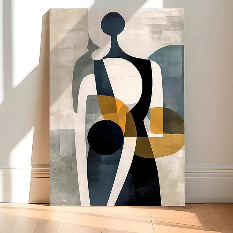 Fragmented Harmony Canvas Abstract Wall Art media 3