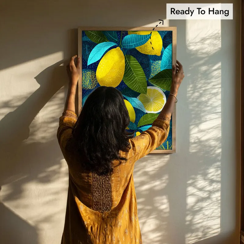 Fresh Picked Canvas Wall Painting - Brown Frame media 8