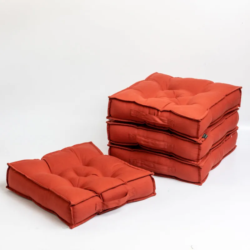 Tara Floor Cushion (Terracotta Brown) - Set Of Four media 5