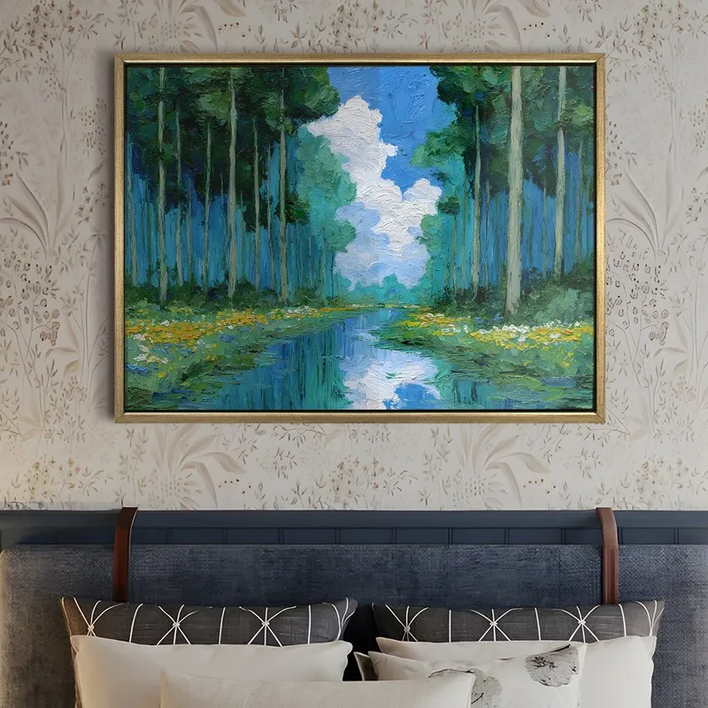 Enchanted Grove Canvas Wall Painting With Frame media 5