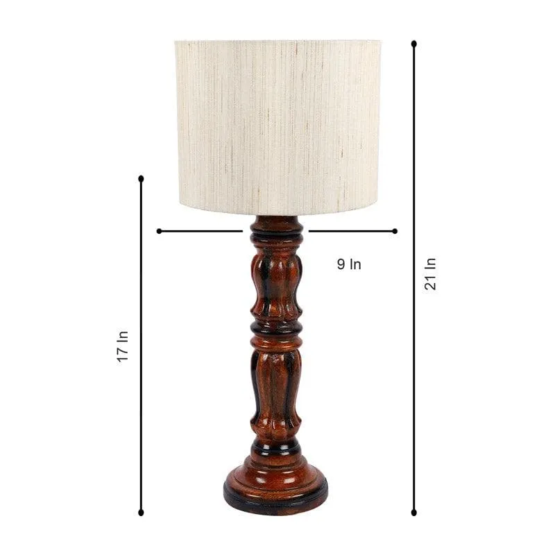 Sorar Gilmore Fabric Table Lamp - White,Brown media 5