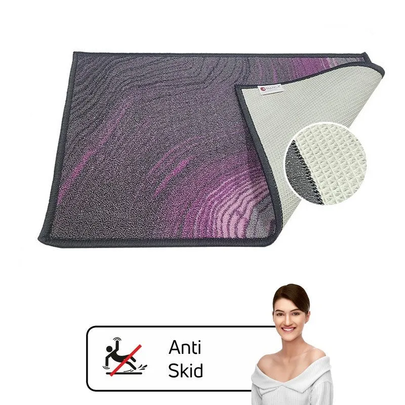 Iris Abstract Nylon Door Mats - Purple,Pink media 7