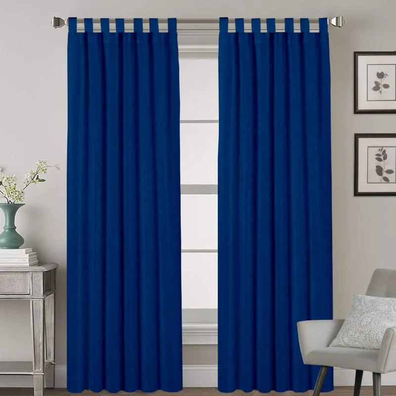Esme Tab Top Medium Width Curtain - Royal Blue media 1