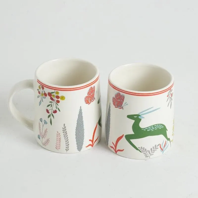 Botanica Ceramic Coffee Mug (300 mL Each) - Set of Two media 6