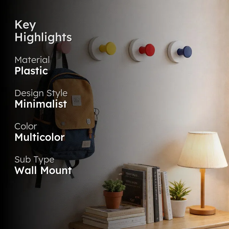 Suction Hook Plastic Key Holder - Set Of Four media 2
