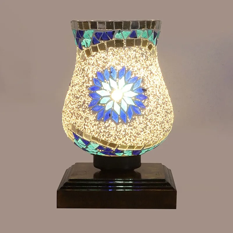 Tintique Mosaic Glass Table Lamp - Multicolor media 7