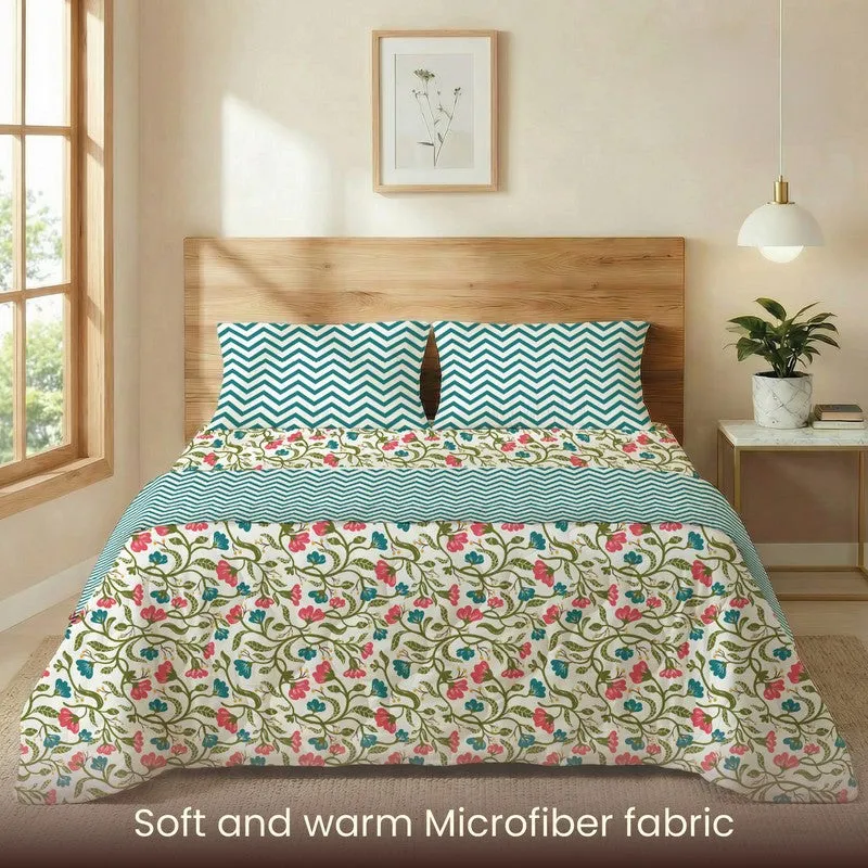 Urban Space Cozea Multicolor Glace Cotton,Microfiber Bedding Set (200 TC)  - Four Piece Set media 7