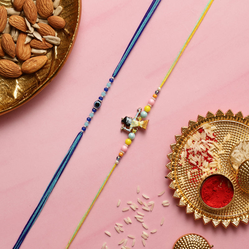 Unnikanna Rakhi with Roli Chawal - Three Piece Set