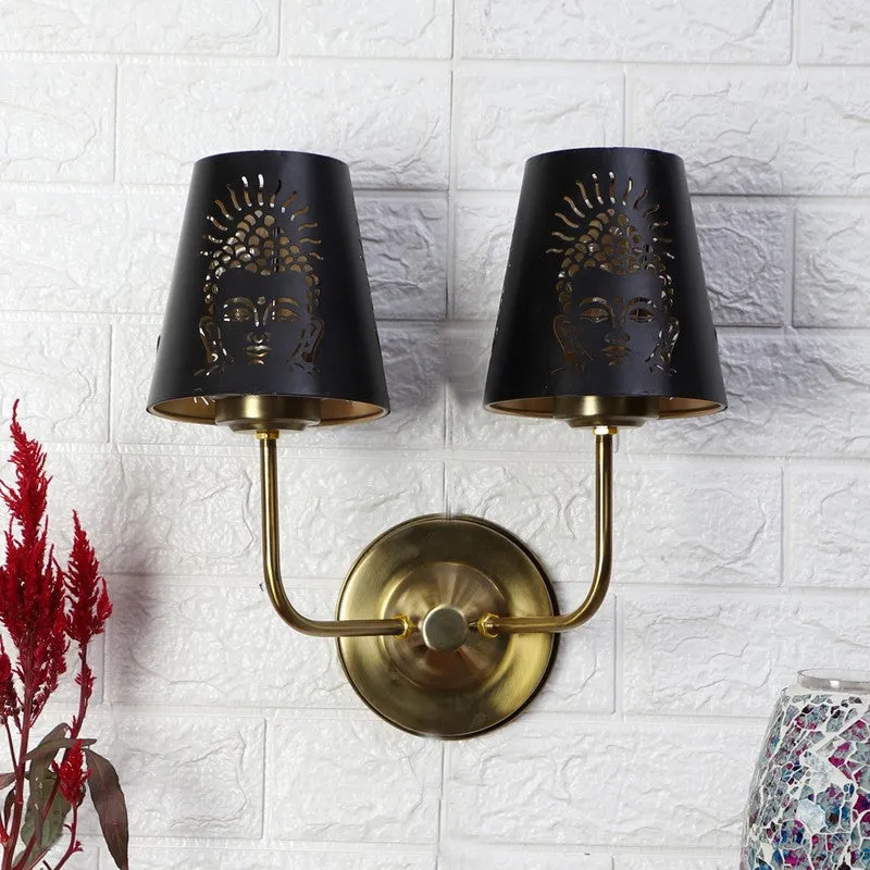 AuraCut Face Duo Metal Wall Lamp media 3