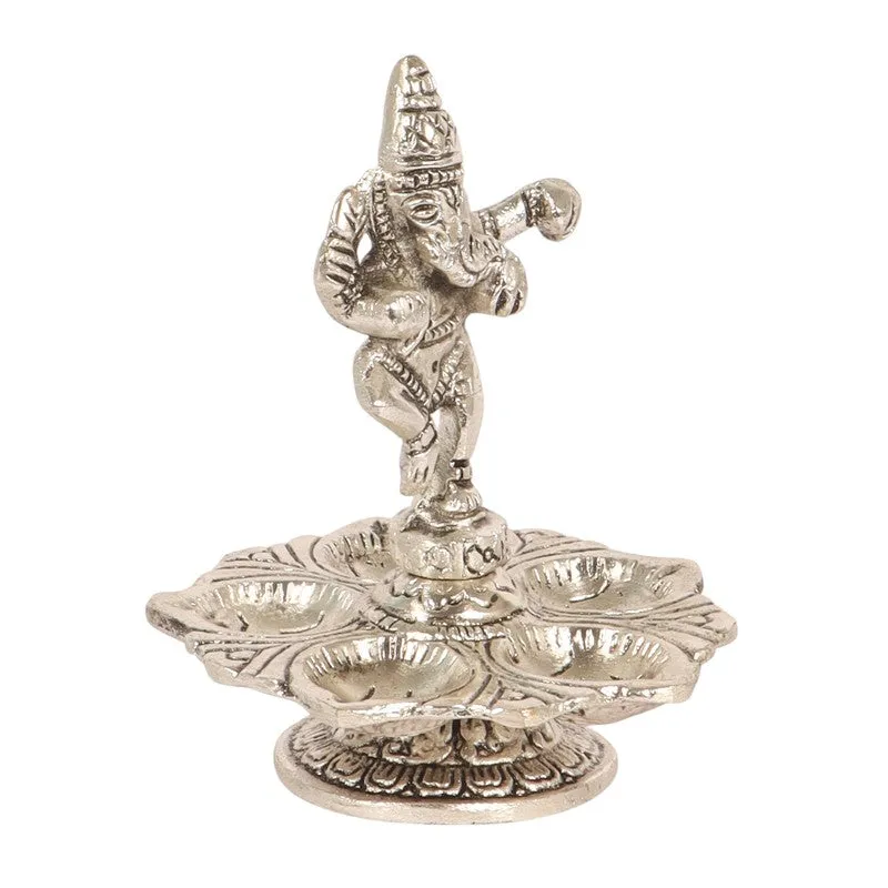 Vighnaharta Ganesh Diya - Silver media 6