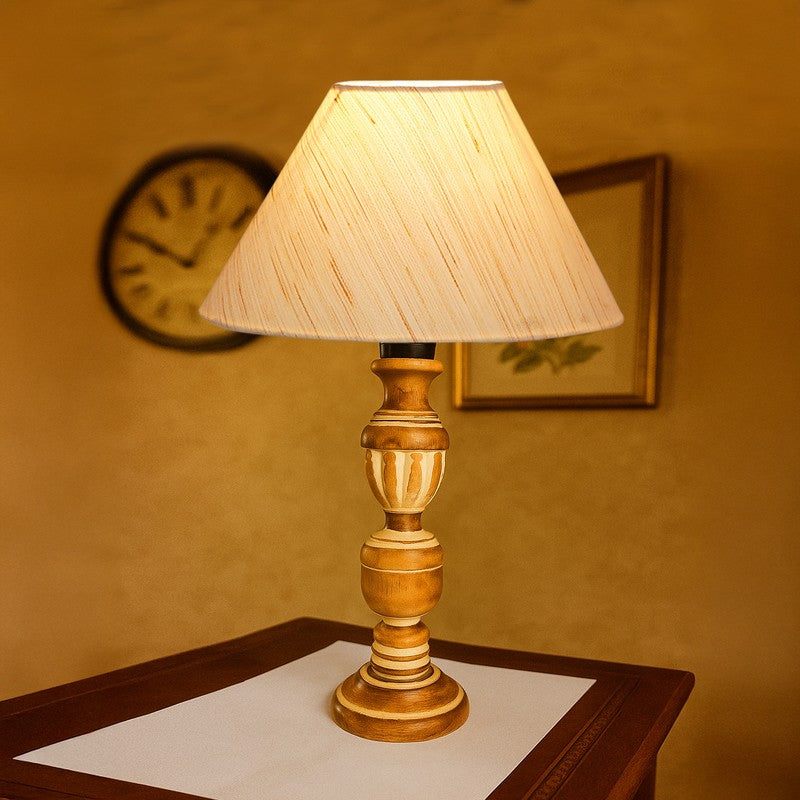 Zenrae Omi Wooden Table Lamp - White media 3