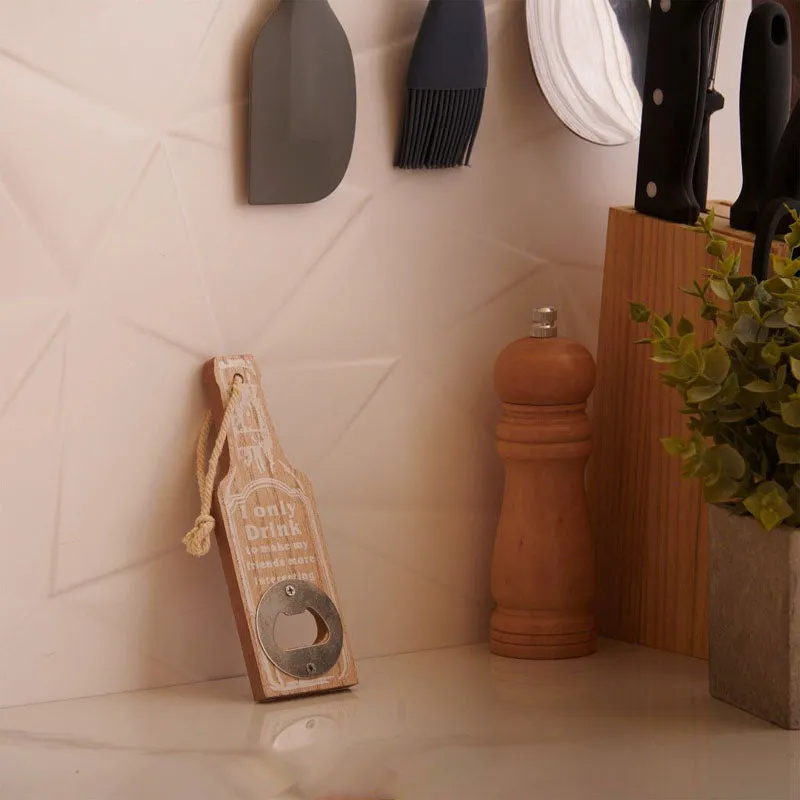 Drink To Make Friends Bottle Opener (Beige) - Set Of Two media 1