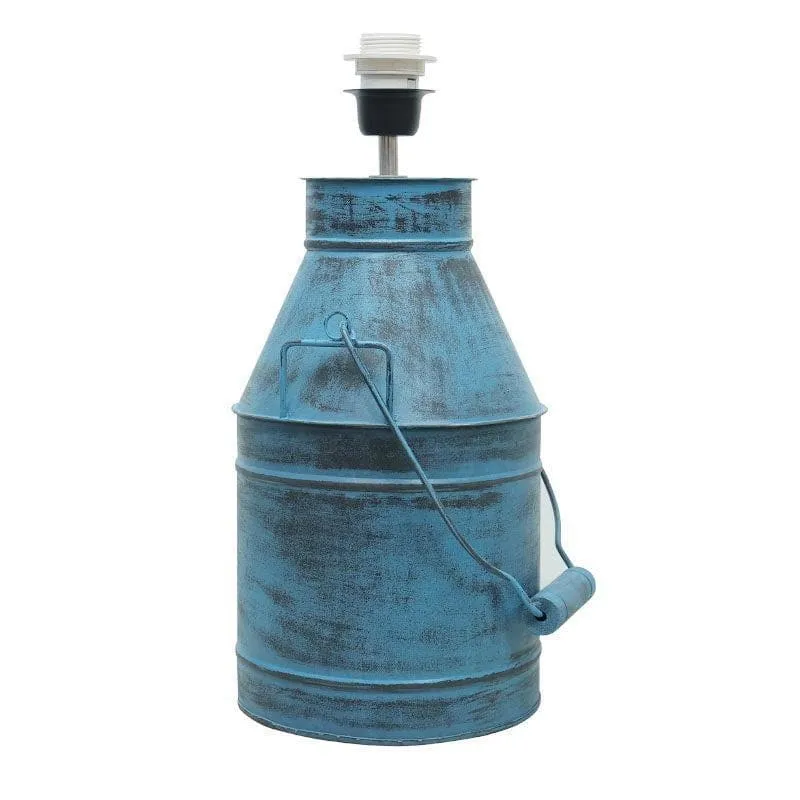 Dairyman Fabric Table Lamp - Blue,Gold media 3