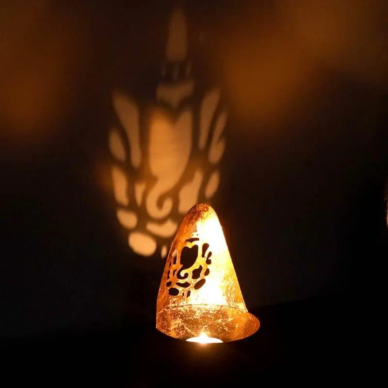 Ganesha Votive Tealight Holder media 1