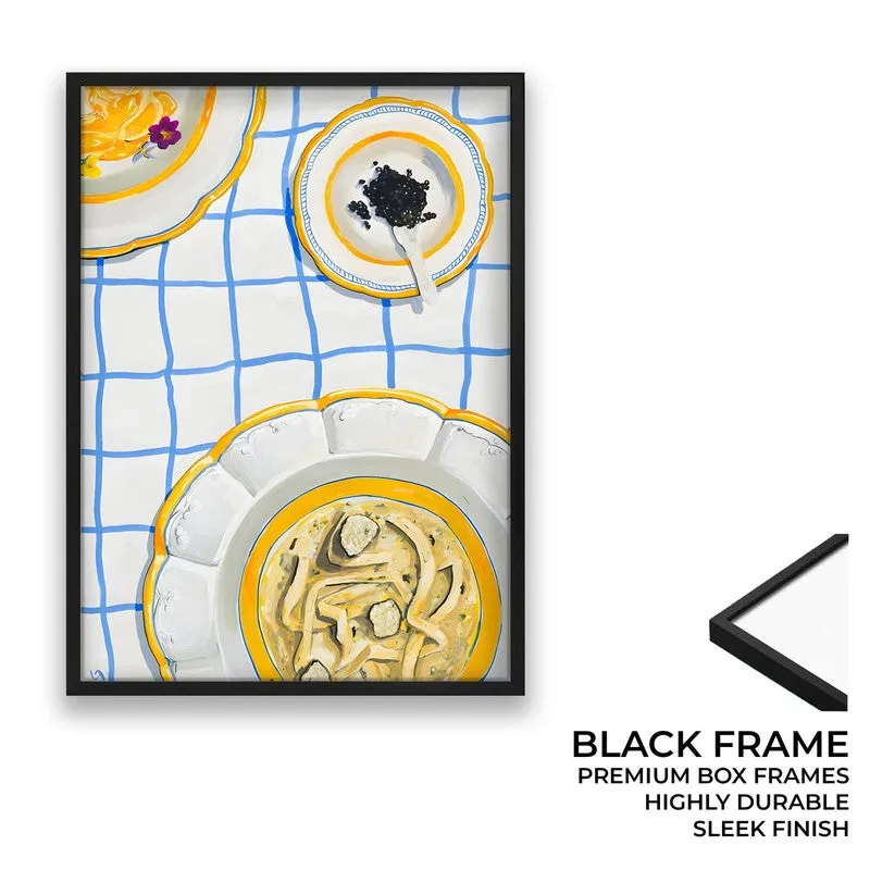 Royal Dining Archival Canvas Wall Art - Black media 8