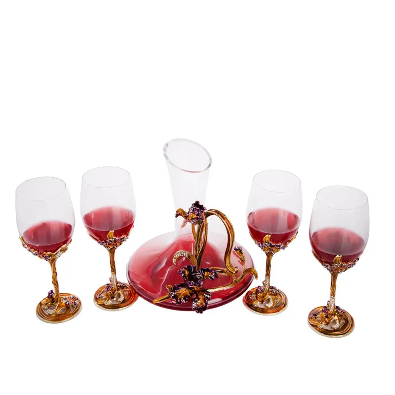 Arbia Decanter & Glass (900 ML/250 ML) - Seven Piece Set media 5