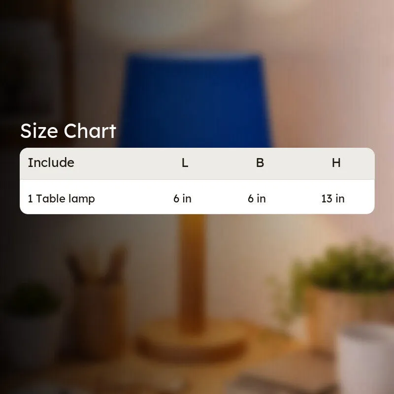 SolidGlow Wooden Table Lamp - Blue media 9