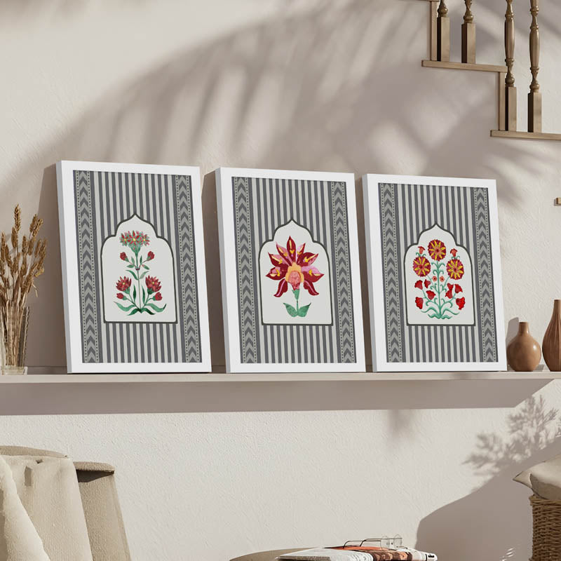Tiberius Bloom Wall Art - Set Of Three