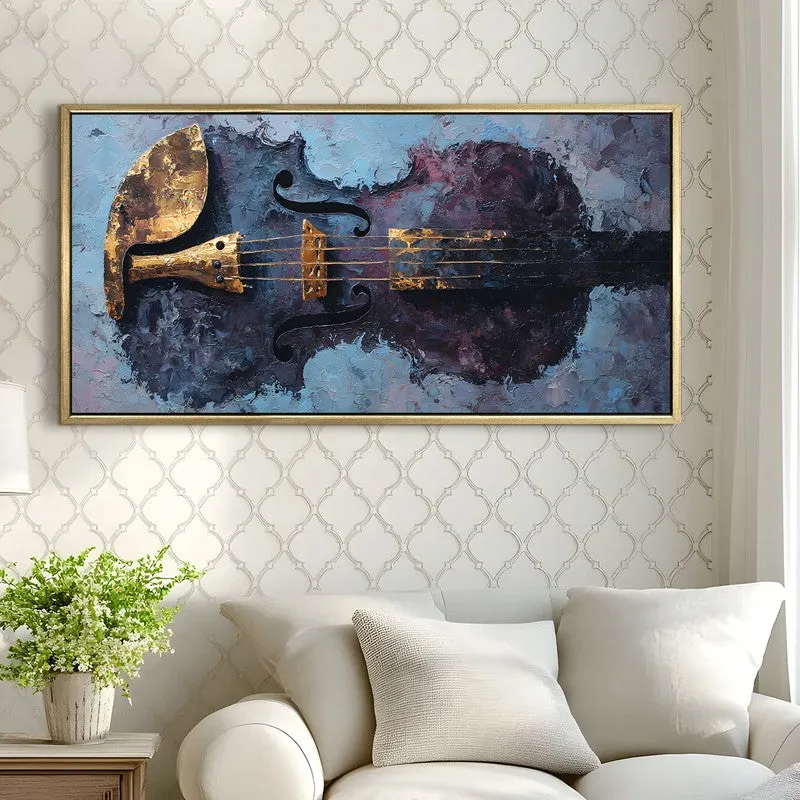 Indigo Strings Canvas Wall Art media 4