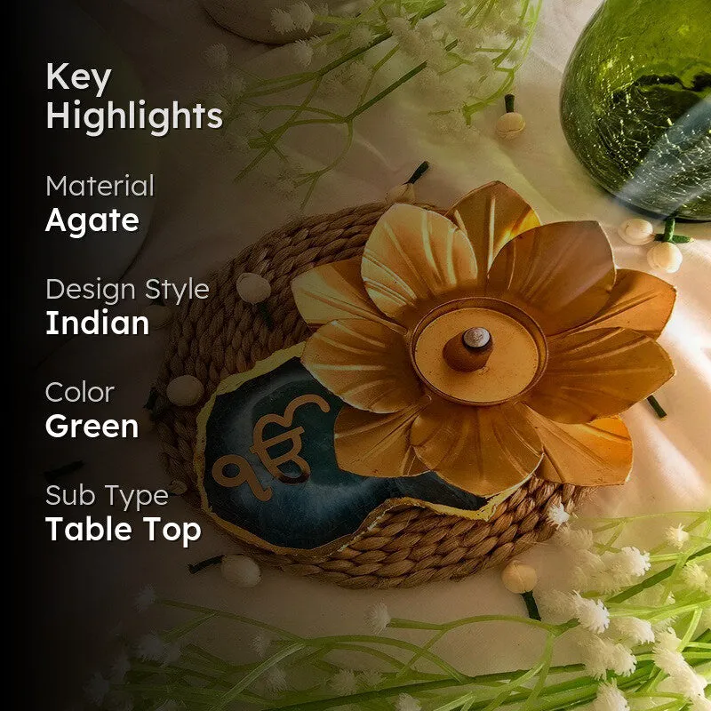Ishvarae Tea Light Candle Holder - Green media 2