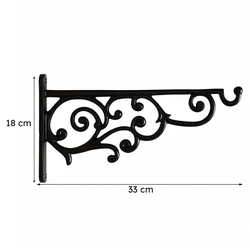 Wilme Vintage Wall Bracket (Black) - Set Of Four media 6