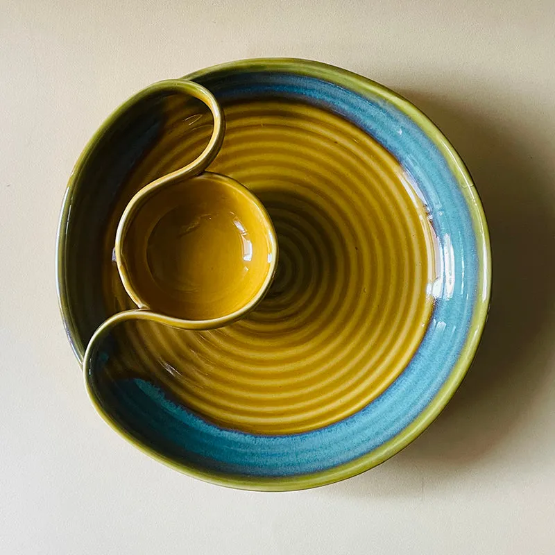 Wren Ceramic Chip & Dip Platter media 5