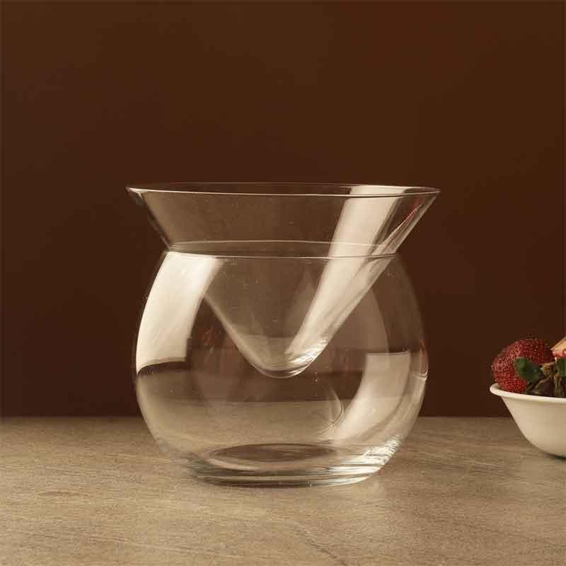 Triangled StemLess Martini Chiller Glass - 350 mL media 4