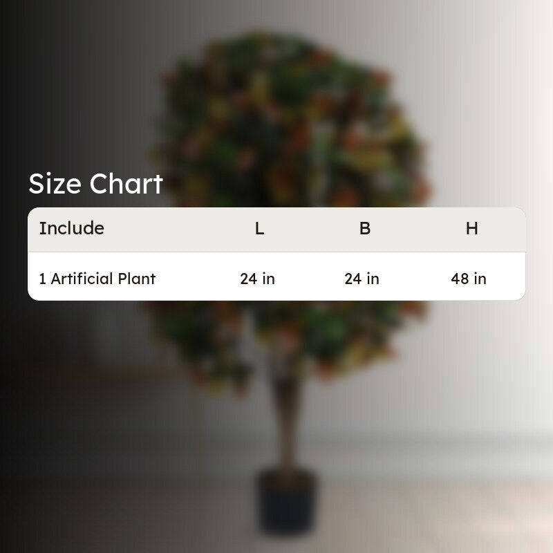 Faux Lush Southern Magnolia Plant -  4 Feet media 5