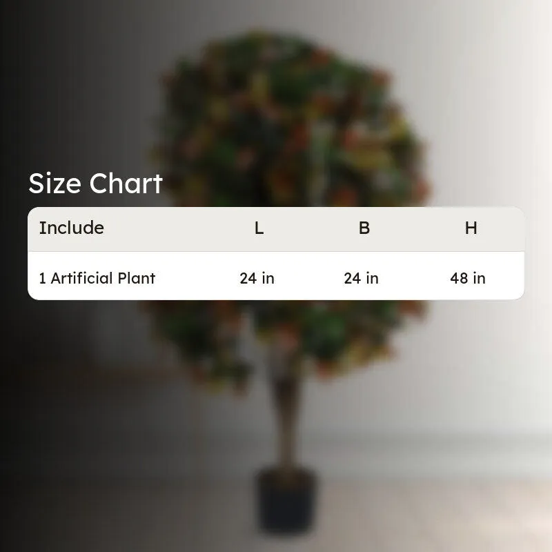 Faux Lush Southern Magnolia Plant - 4 Feet media 5