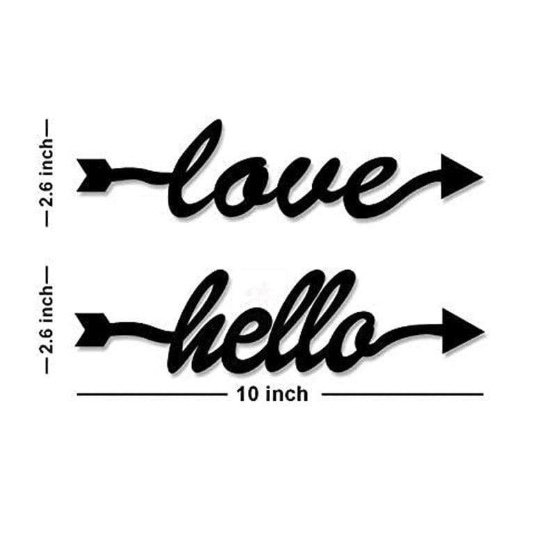 Love Greeting Plastic Wall Accent - Set Of Two media 4