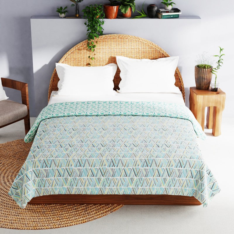 Ylric Cotton Dohar - Blue,Green media 3