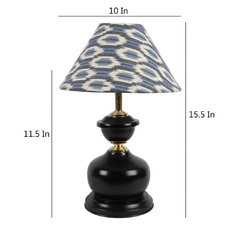 Lois Aira Fabric Table Lamp - Blue,White media 5