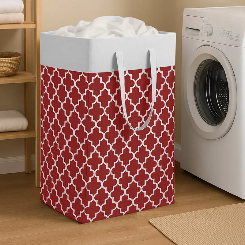 Calto Laundry Basket - Maroon media 1