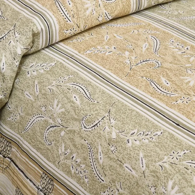 Sumina Printed Cotton Bedsheet (Green) - 160 TC media 4