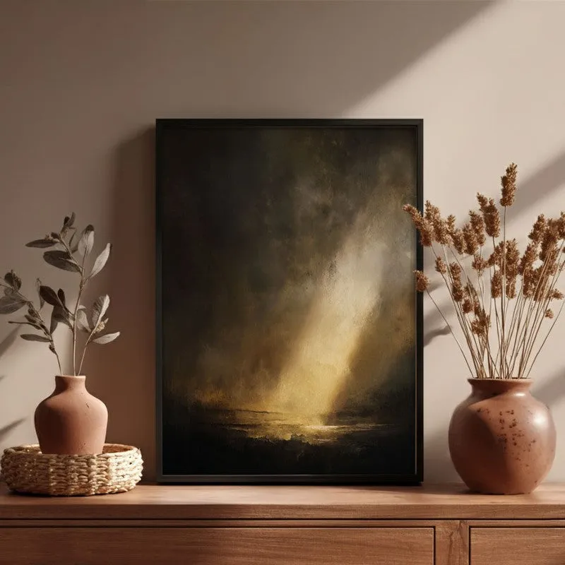 Divine Breakthrough Archival Paper Wall Painting With Black Frame media 4