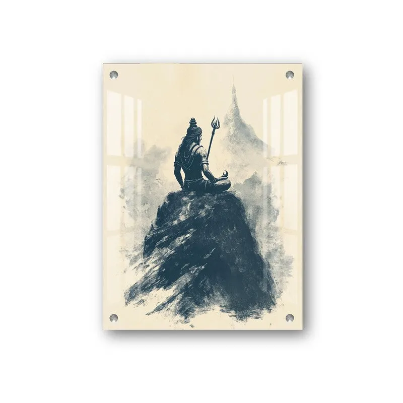 Lord Shiva on Kailash Parvat Acrylic Wall Art media 3