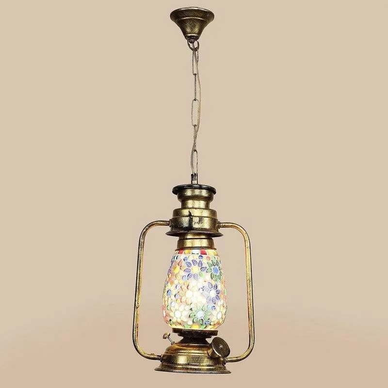 Jodha Akbar Glass Ceiling Lamp media 5