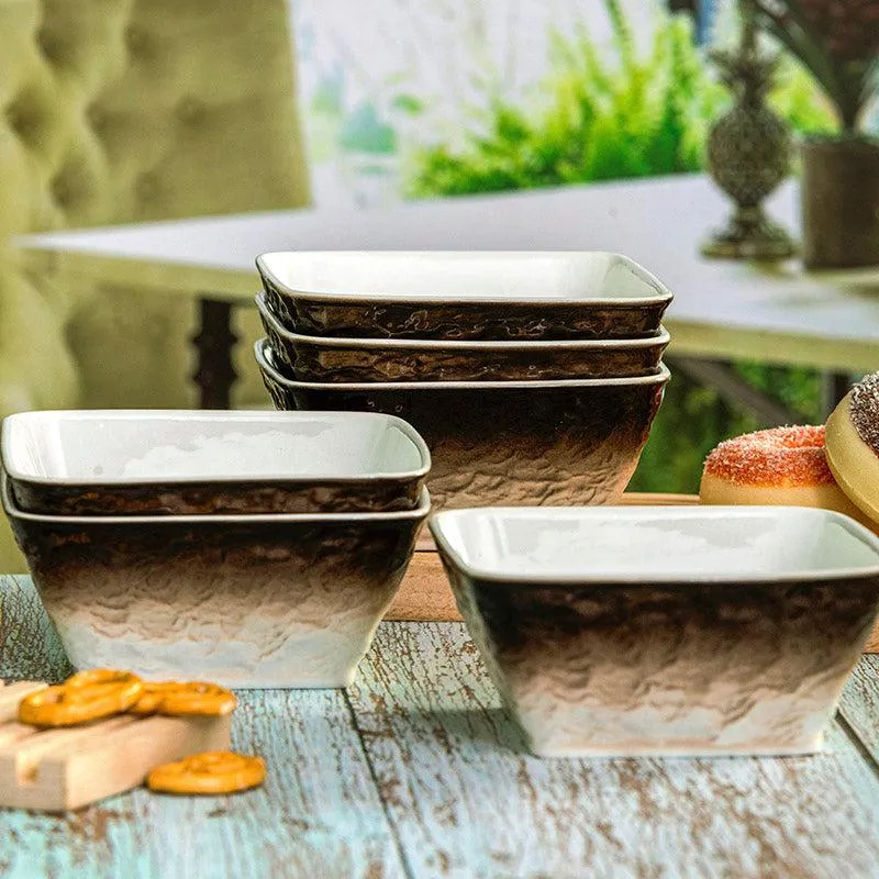Clover Brown Snack Bowl (350 ML Each) - Set Of Six media 1