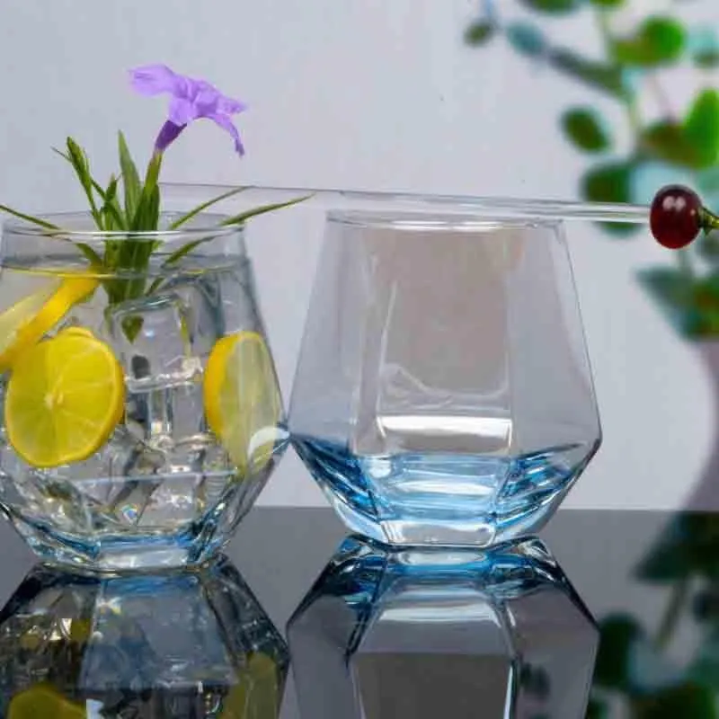Avalanche Whiskey Glass (Blue) (310 mL ) - Set of Six media 1