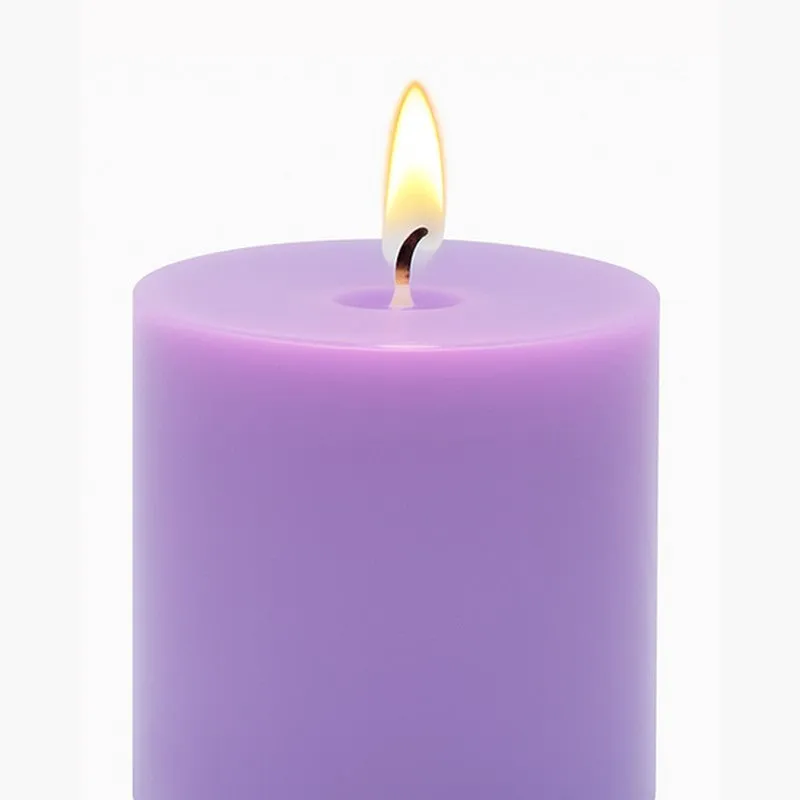 GlowHaven Premium Decorative Candle (Purple) - Set Of Three media 8