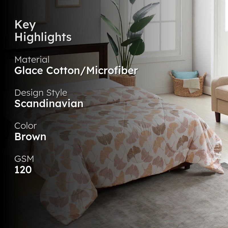 Le Petalle Glace Cotton Comforter  - 120 GSM media 2