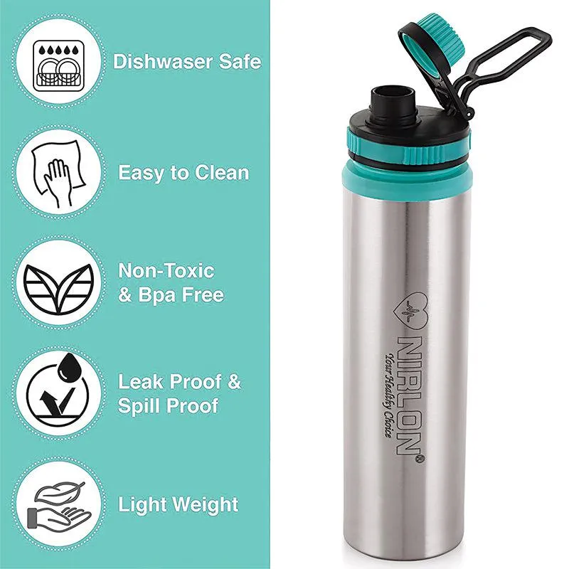 Solene Stainless Steel Water Bottle (Blue) - 900 mL media 6