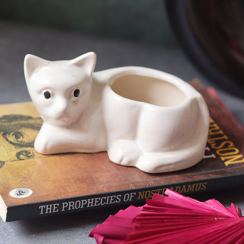 Meow Ceramic Planter media 4