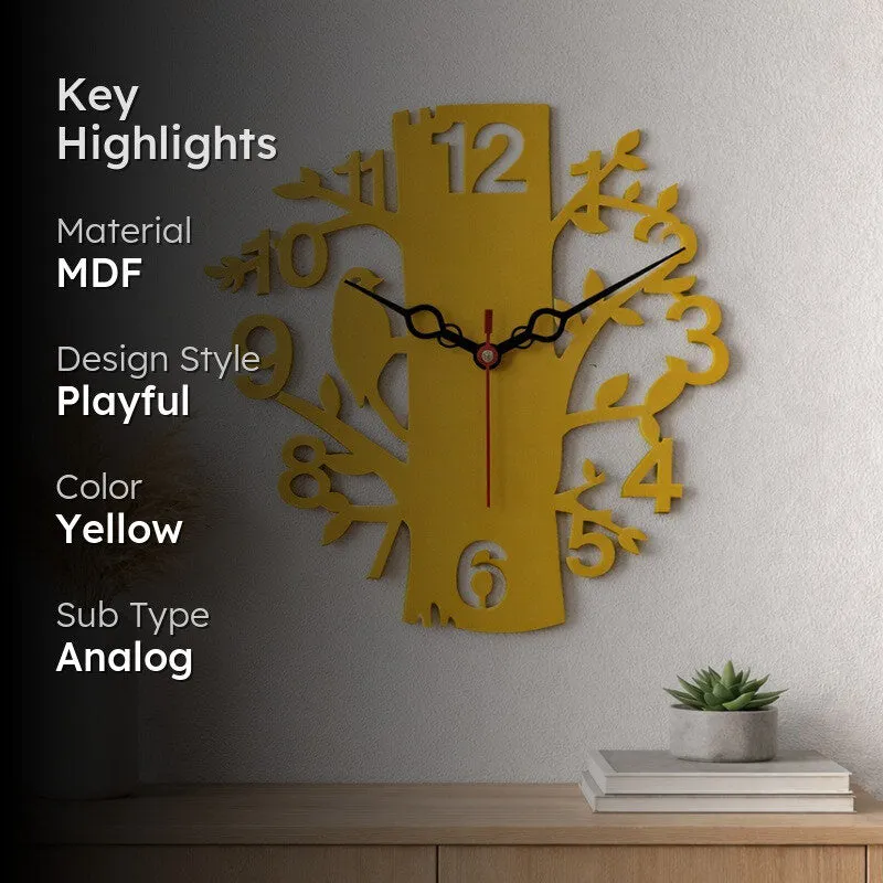 Nature Roots Wooden Wall Clock media 2